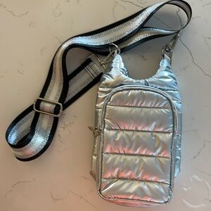 Signatures Crossbody silver purse